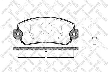 383 002-SX STELLOX Колодки дисковые передние